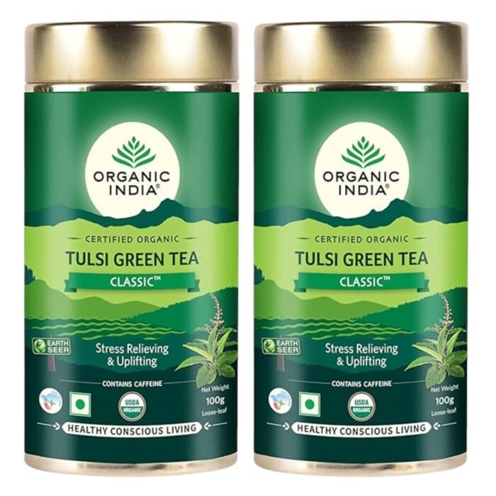 Organic India Classic Tulsi Green Tea, Loose Leaves, 100 gm