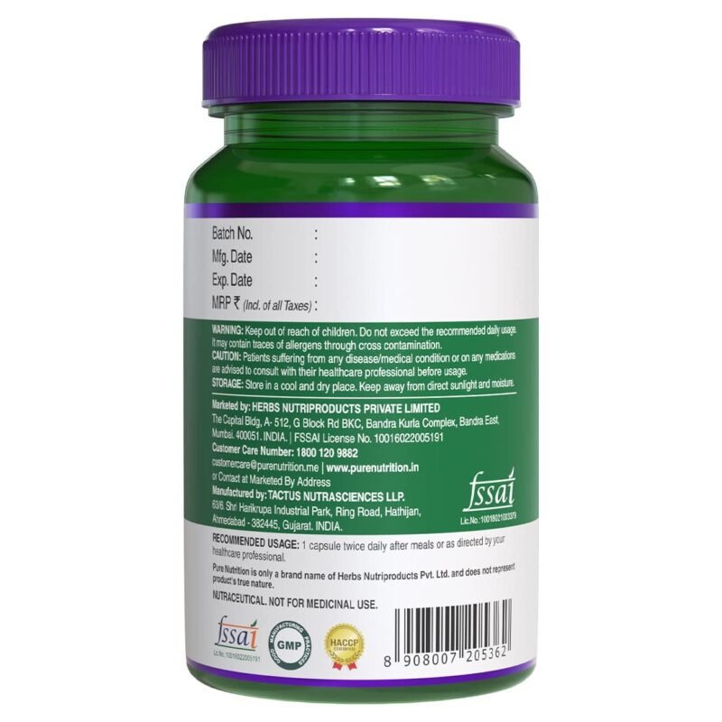 Pure Nutrition Probiotic 25 billion CFU + prebiotics 250 mg