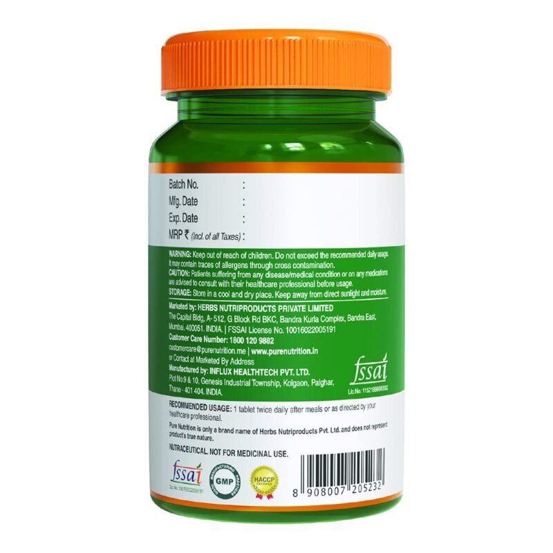 Pure Nutrition Vegan Glucosamine MSM with Boswellia Cartilage & Joint Support Supplement Relieves Pain & Stiffness