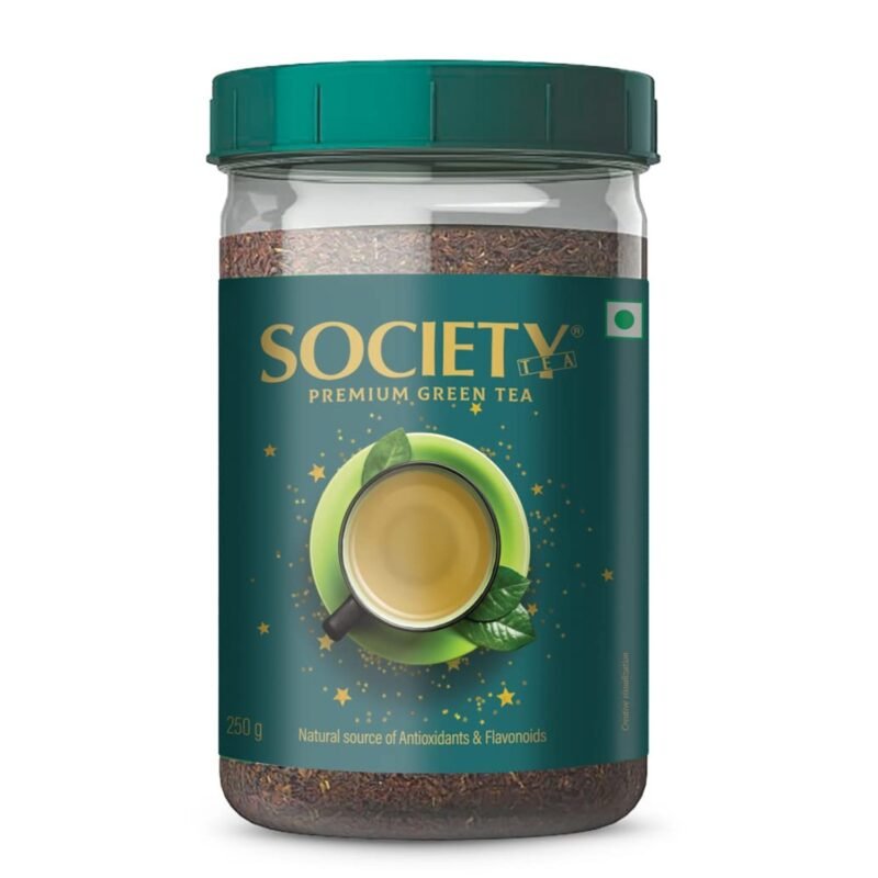 Society Premium Green Tea Rich in Antioxidants Refreshing and Energizing All Natural Flavour 250g Jar