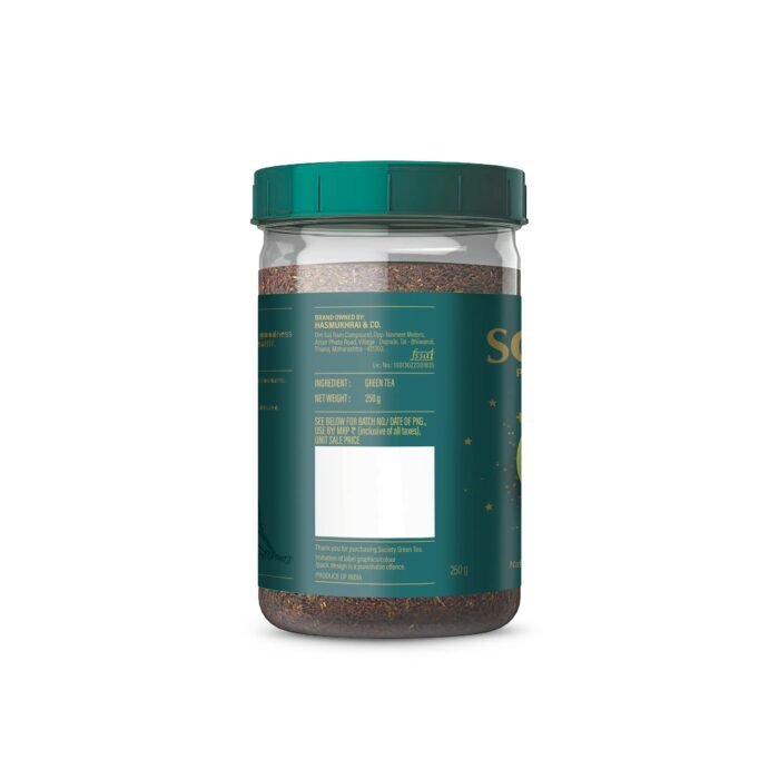 Society Premium Green Tea Rich in Antioxidants Refreshing and Energizing All Natural Flavour 250g Jar