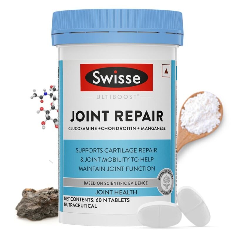 Swisse Joint Repair - Highest Glucosamine & Chondroitin Per Serving (3000mg Glucosamine, 1600mg Chondroitin) for Joint Pain & Cartilage Repair