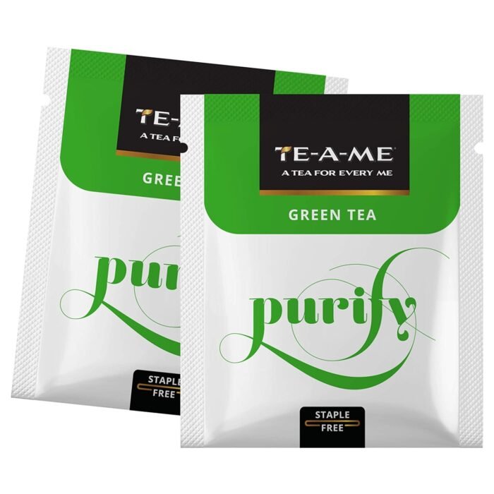 TE-A-ME Purify Natural Green Tea, 50 Tea Bags (2 Boxes x 25 Tea Bags = 50 Tea Bags) Green Tea Green Tea Bags 50 pcs Green Tea 50 Tea Bag Pack