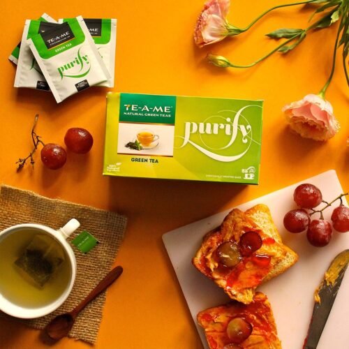 TE-A-ME Purify Natural Green Tea, 50 Tea Bags (2 Boxes x 25 Tea Bags = 50 Tea Bags) Green Tea Green Tea Bags 50 pcs Green Tea 50 Tea Bag Pack