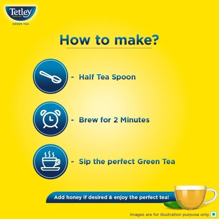 Tetley Green Tea Immune With Added Vitamin C, Classic Green Tea, Makes 400 Cups, Long Leaf Tea, 5X Antioxidants As An Apple - 500 Gm