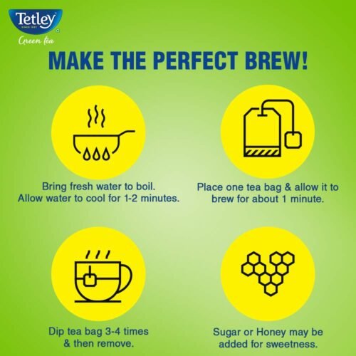 Tetley Green Tea Immune, With Added Vitamin C, Ginger, Mint & Lemon, 25 Tea Bags-1