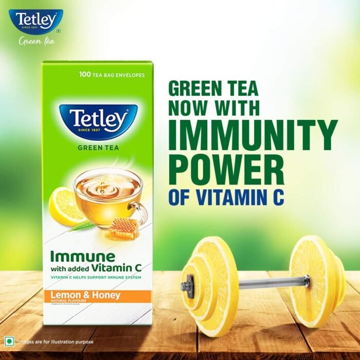 Tetley Green Tea, Lemon And Honey, 100 Tea Bags, 140 Grams-10