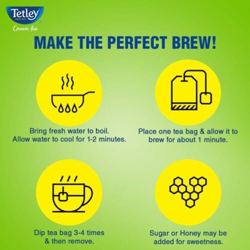 Tetley Green Tea, Lemon And Honey, 100 Tea Bags, 140 Grams-10