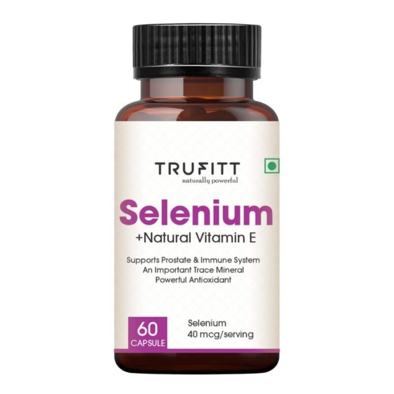 Trufitt Nutrition Selenium Capsules 40Mcg + Vitamin E 10Mg, With Green Tea Extract- Optimal Health, Antioxidant Supplement With Superior Absorption