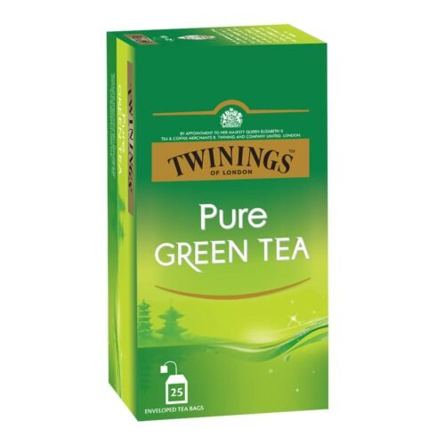 Twinings Pure Green Tea, 25 Teabags, Green Tea, Perfectly Balanced & Refreshing., 50 Grams