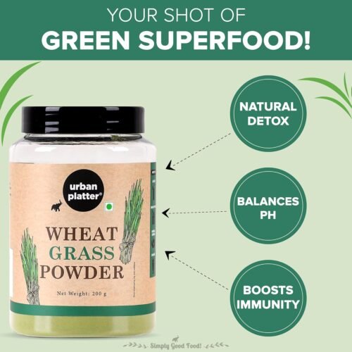 Urban Platter Organic Wheatgrass Powder, 200g [Immunity boosting Superfood Supports healthy metabolism3