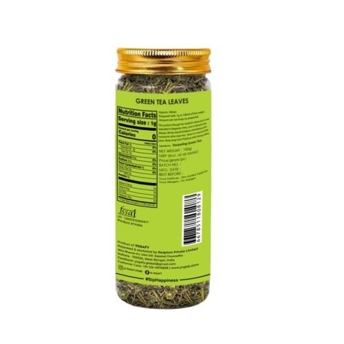 YOGAFY - Darjeeling Green Tea - 100 Gm (50 Cups) Rich In Antioxidants Decaf Tea Garden Fresh - Calming & Refreshing Green Tea6