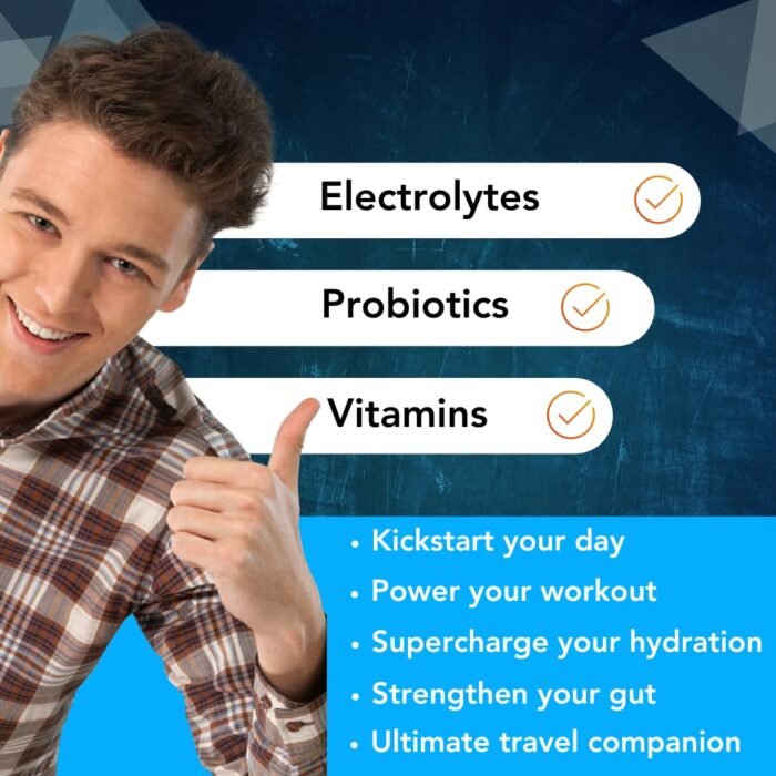 ElectroFizz Electrolyte Powder 100 servings | Electrolyte Powder with Probiotics & Vitamin C