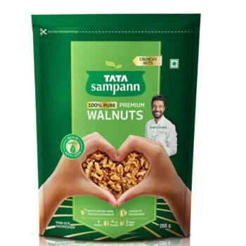 Tata Sampann Pure Walnuts, 200g, Crunchy Nuts, Rich in Dietary Fibre, Protein & Magnesium