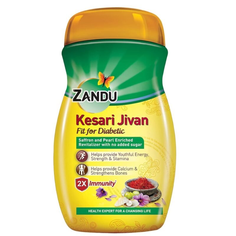 Zandu Kesari Jivan Sugar free Chyawanprash - 900g with Anti Age Action Formula| Clinically Tested Suitable for diabetic | Improves Respiratory & Digestive Health, Builds Energy,Strength & Stamina