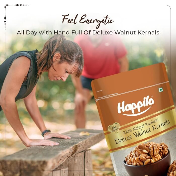 Happilo Deluxe 100% Natural Dried Kashmiri Walnut Kernels 200g