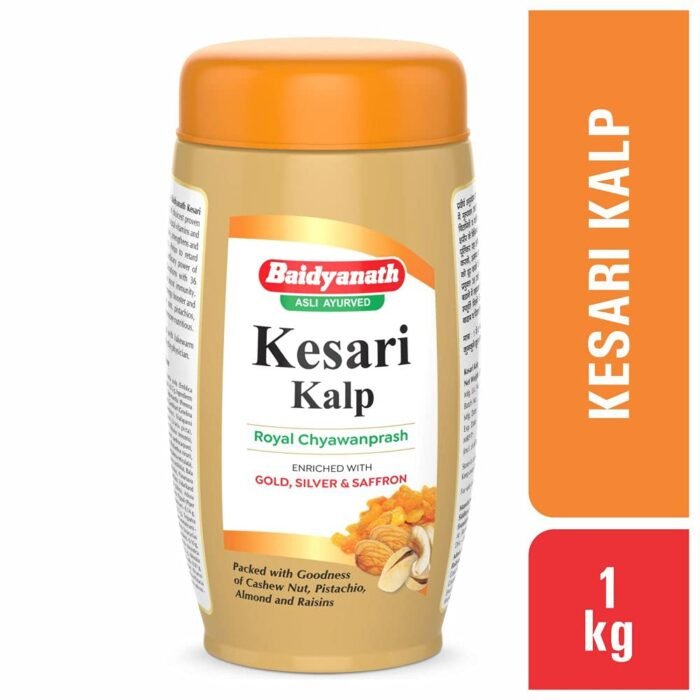 Baidyanath Kesari Kalp Chyawanprash Enriched with Gold, Silver and saffron- 1 kg