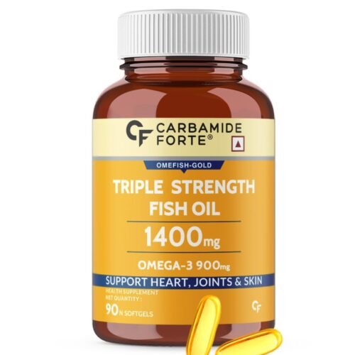 Carbamide Forte Triple Strength Omega 3 Fish Oil Capsule with 495 mg EPA & 330 mg DHA 90 Softgel Capsules