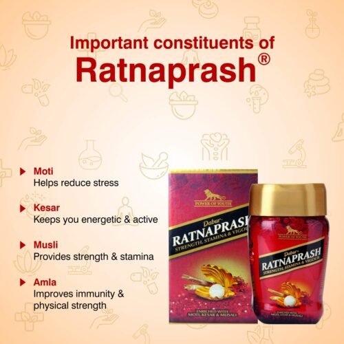 Dabur Ratnaprash Chyawanprash - 450 Gm, For All Seasons1