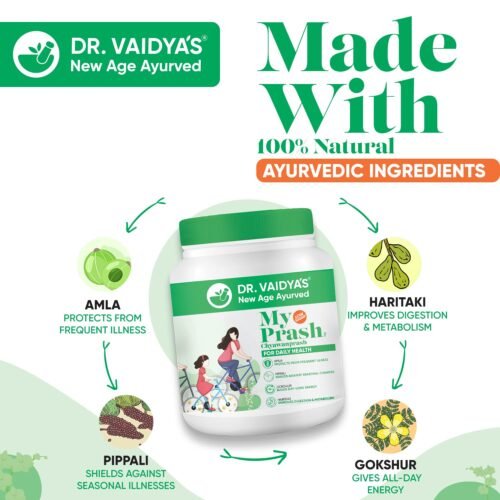 Dr. Vaidya's MyPrash Chyawanprash for Daily Health Immunity Booster, Nourish Stamina & Energy, Ayurvedic, Natural