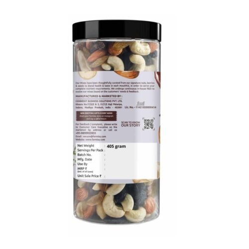 Farmley Panchmeva Healthy Dry Fruits Mix Healthy Mixed Nuts with Dry Fruits Almonds Cashews Dates Black raisin