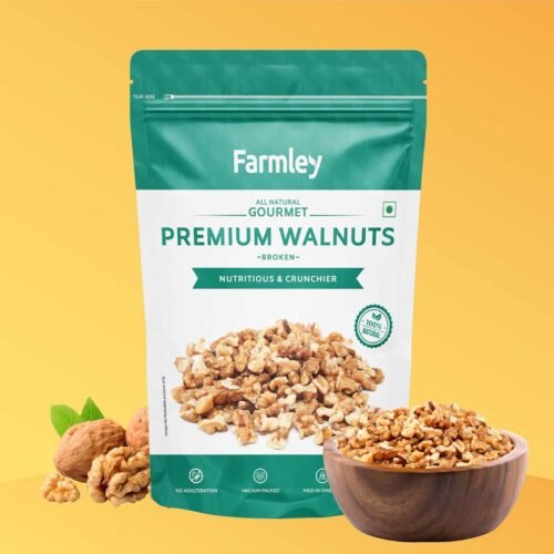 Farmley Walnut Broken Kernels 200 g Walnuts Without Shell, Akhrot, Dry Fruits, 100% Natural Akhrot, Rich in Proteins & Antioxidants (Pack Of 1)