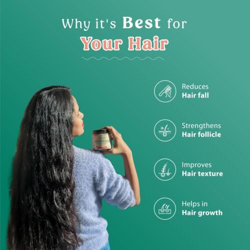 Glosense HairYouGlo For Healthy & Strong Hair Plant Based Superfood Powder with Amla, Sea Buckthorn, Fenugreek Seeds