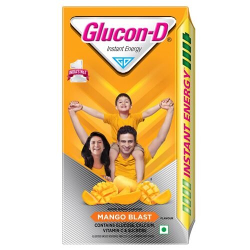 Glucon-D Mango Blast Glucose Powder (1kg, Refill) Tasty Mango Flavoured Glucose Drink Provides Instant Energy1