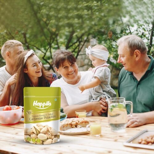 Happilo Premium California Roasted & Salted Pistachios 200 g Pista Dry Fruit Tasty & Healthy High in Protein & Dietary Fiber