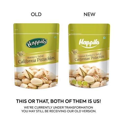 Happilo Premium California Roasted & Salted Pistachios 200 g Pista Dry Fruit Tasty & Healthy High in Protein & Dietary Fiber