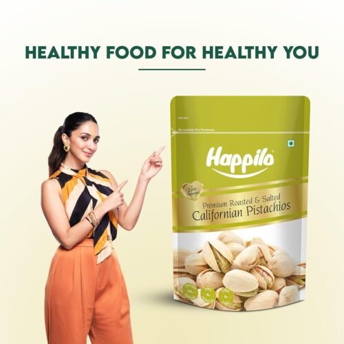 Happilo Premium California Roasted & Salted Pistachios 200 g Pista Dry Fruit Tasty & Healthy High in Protein & Dietary Fiber