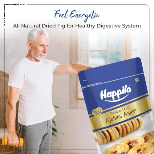 Happilo Premium Dried Afghani Anjeer 200 g Pack Dried Figs Ajnir Rich source of Fibre Calcium & Iron Low in calories and Fat Free8