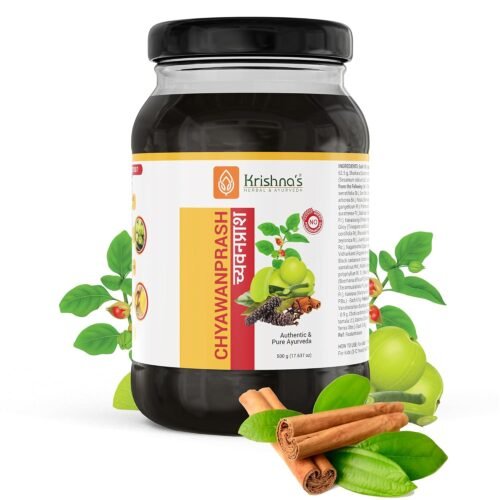 KRISHNA'S HERBAL & AYURVEDA, Chyawanprash Preservative Free - 500 gram Helps Build Stamina, Immunity & Strength6