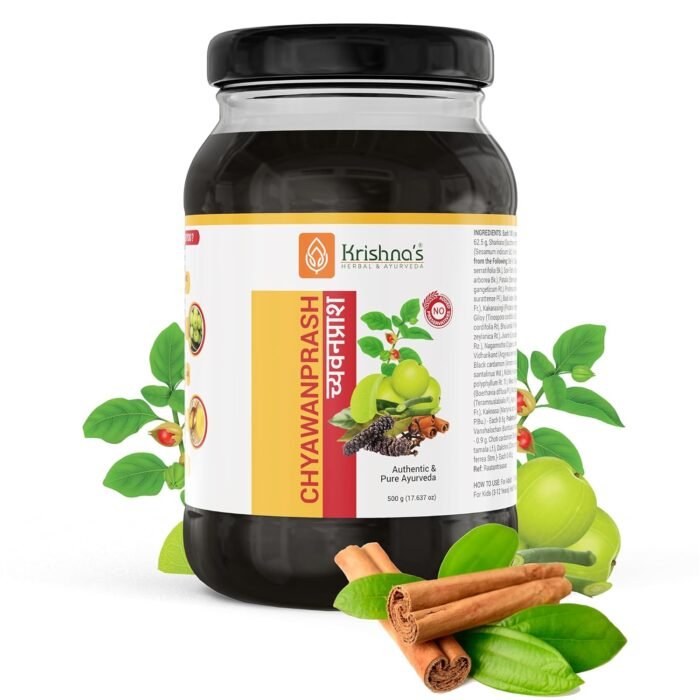 KRISHNA'S HERBAL & AYURVEDA, Chyawanprash Preservative Free - 500 gram Helps Build Stamina, Immunity & Strength6