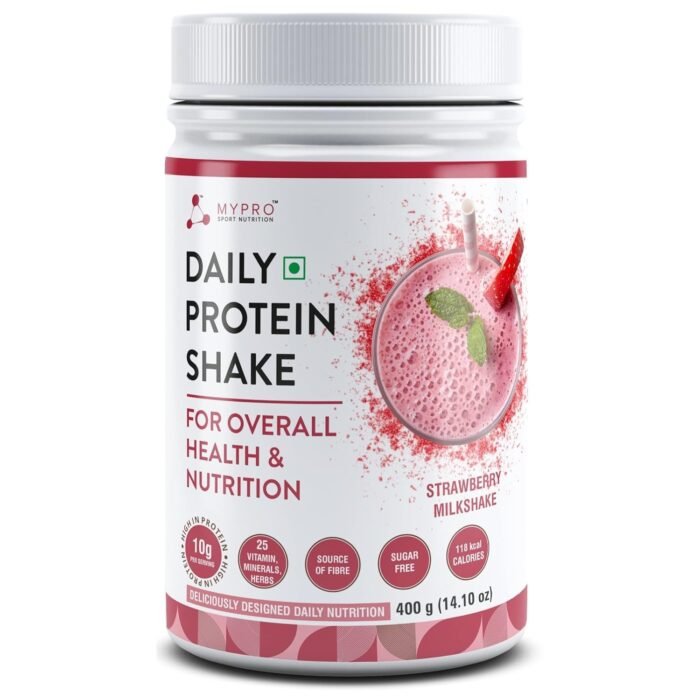 Mypro Sport Nutrition Daily Protein Shake 118 kcal Calories, 25 Vitamin -Serving -40- For Men & Women Strawberry