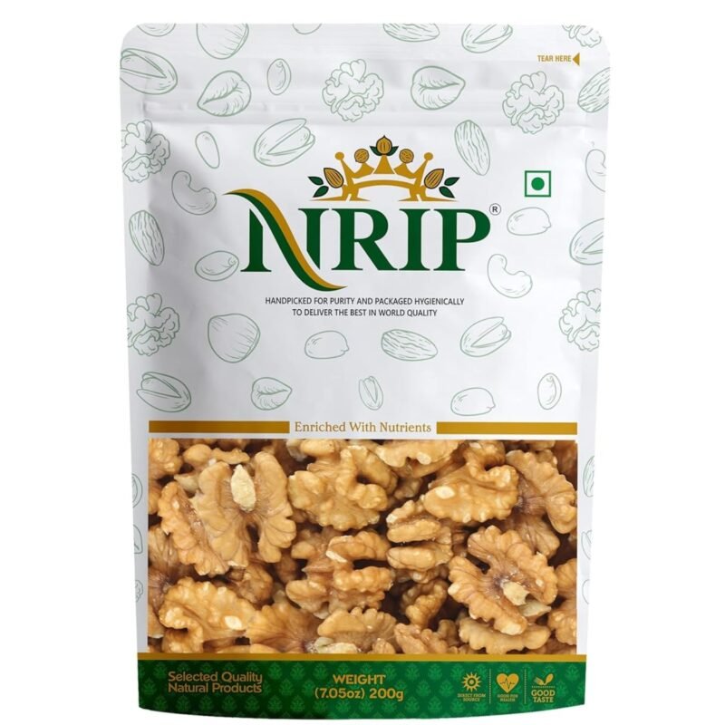 NRIP Walnut Kernels California (Akhrot Giri) [Grade - 2 Pieces] 200 Gm