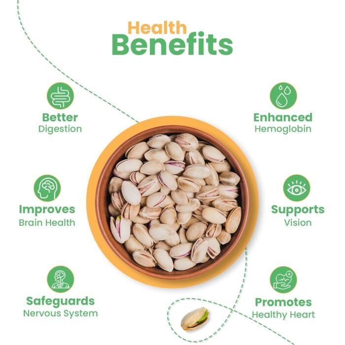 Nutraj California Pistachios (Pista) 400g Pouch Roasted & Salted Dry Fruits & Nuts Inshell Pista