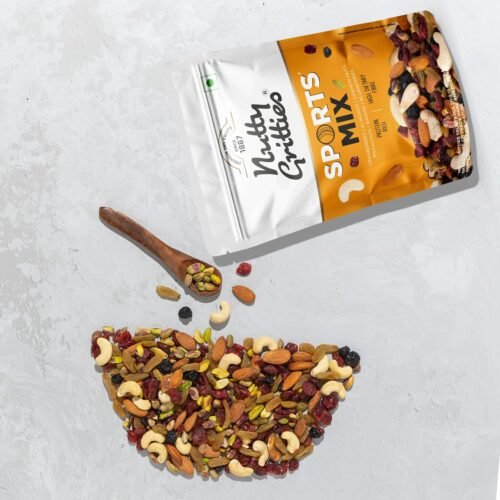 Nutty Gritties Premium Sports Mixed Nuts and Dry Fruit 200g - Roasted Almonds, Cashews, Pistachios, Dried Blueberries, Cranberries and Raisins, Healthy.5