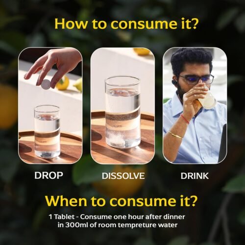 Panchamrit Gut Health EffervescentHelps Reduces Bloating & Acidity,Constipation,Improves Digestion,Colon Cleanse