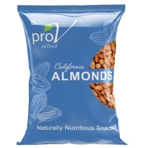 ProV Select - Almond 500 gm Raw Badam Dry Fruit High Protein Snack and Super Healthy Nuts Amazing Quality Alomond Sourced from California Crunchy and Fresh taste Chef Sanjeev Kapoor Choice Brand