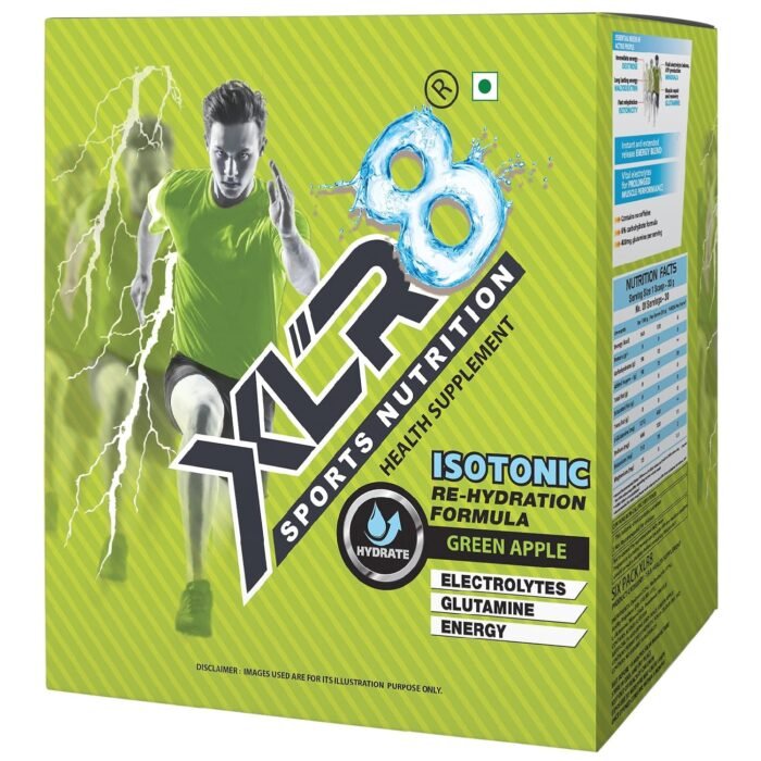 XLR8 Isotonic Re-Hydration Instant Formula Extended Workout Electrolyte Drink - 1 Kg (Green Apple)