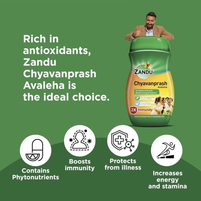 Zandu Chyawanprash Avaleha- 900g Improves Respiratory and Digestive Health, Boosts Strength and Stamina