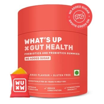 What’s Up Gut Health Supplements Gummies | Prebiotics & Probiotics Supplement