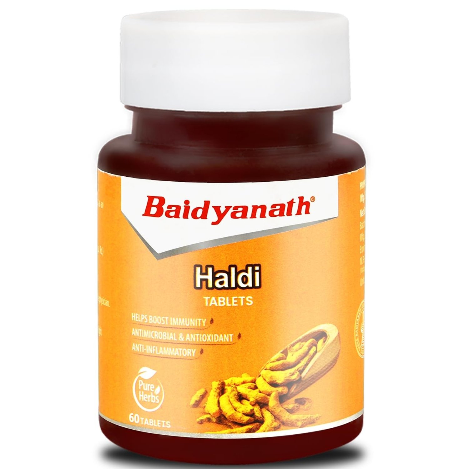 61YgB-3by-L._SL1500_ Baidyanath Turmeric Tablets with Natural Haldi Extract (60TB) Pack of 1 - Helps Boost Immunity, Blood Cleansing, Skin Problems, Strengthen Digestion