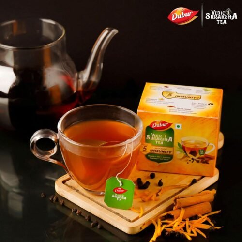Dabur Vedic Suraksha Black Tea - 25 tea bags | Immunity Booster