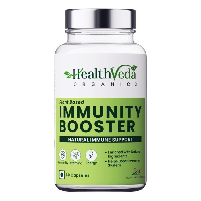 Health Veda Organics Natural Immunity Booster Capsules for Men & Women I Immunity blend of Amla, Giloy, Tulsi, Neem & Ashwagandha