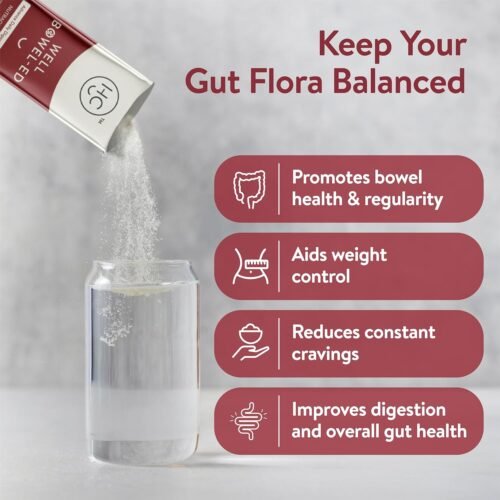 VELBIOM Happy Cultures Well Bowel-Ed Advanced Unique Blend Of 5 Digestive Fiber Probiotics For Bowel Health Reduce Constipation Gas Bloating Weight Control, Unflavored - 15 Sachets (Pack Of 1)