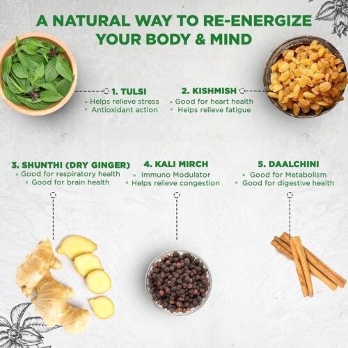 Dabur Vedic Suraksha Black Tea - 25 tea bags | Immunity Booster