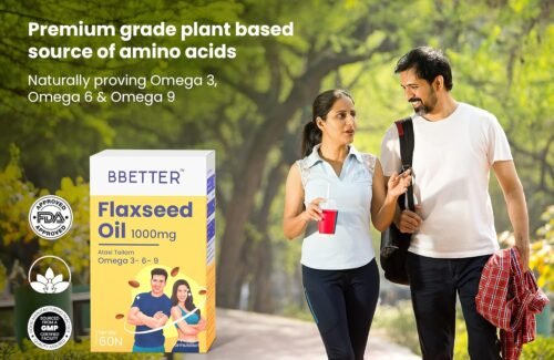 BBETTER Flaxseed Oil Softgels - Omega 3 6 9 Vegetarian Capsules for a Healthy Heart & Brain4