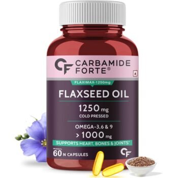 Carbamide Forte Cold Pressed Flaxseed Oil Capsules 1250mg Omega 3 6 9-60 Capsules5